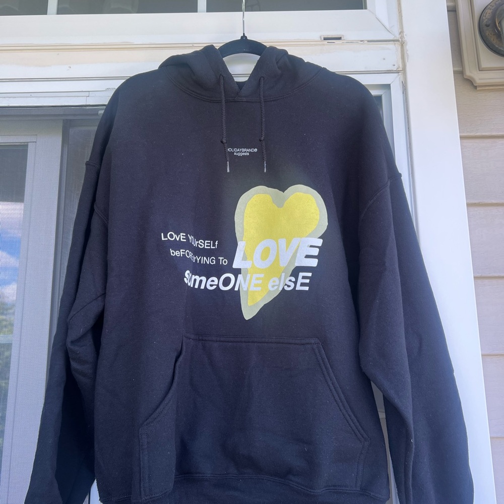 Holiday Valentines 2019 black hoodie